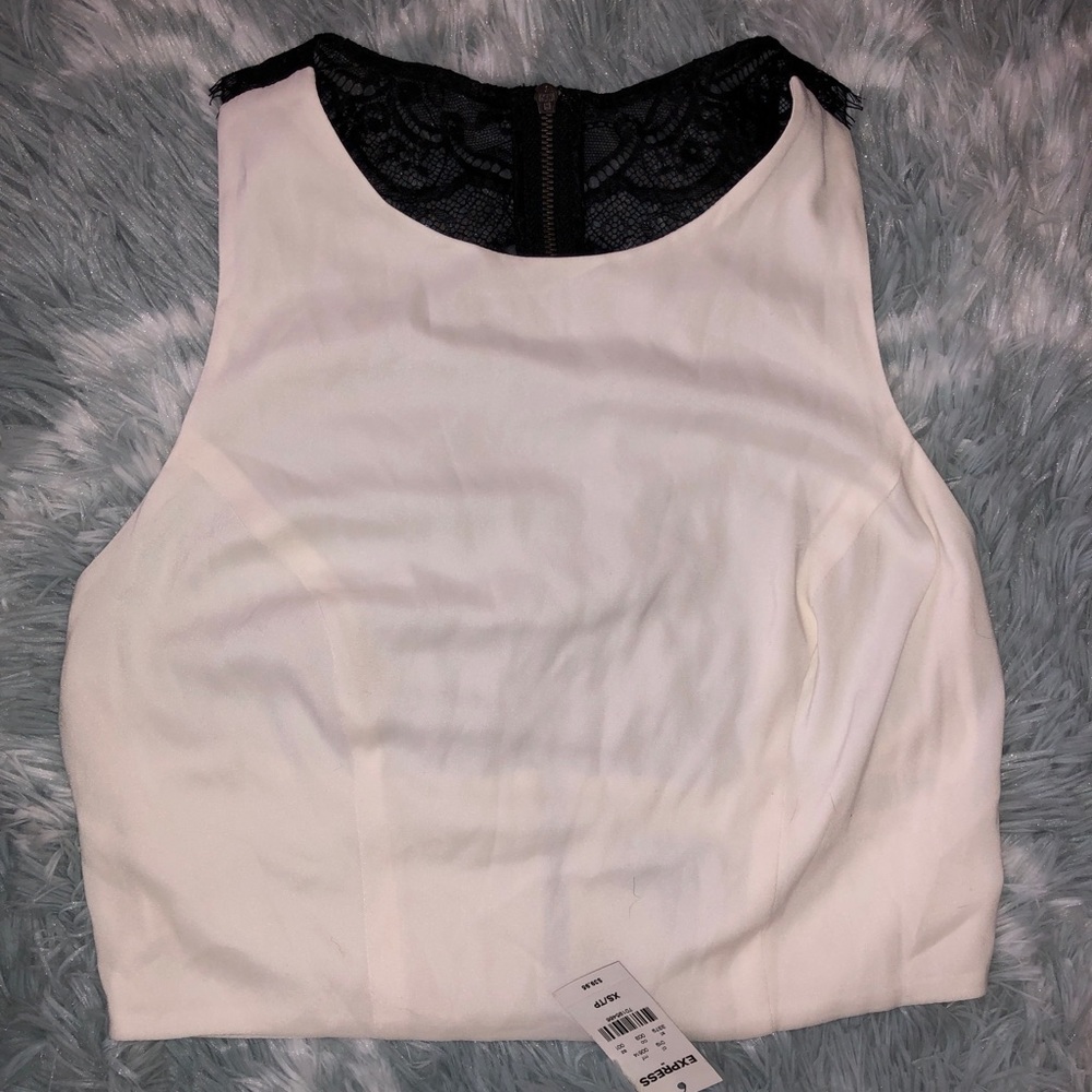 Express Crop Top W/ Lace